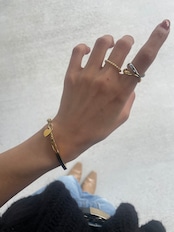 SS バイカラーラインリング