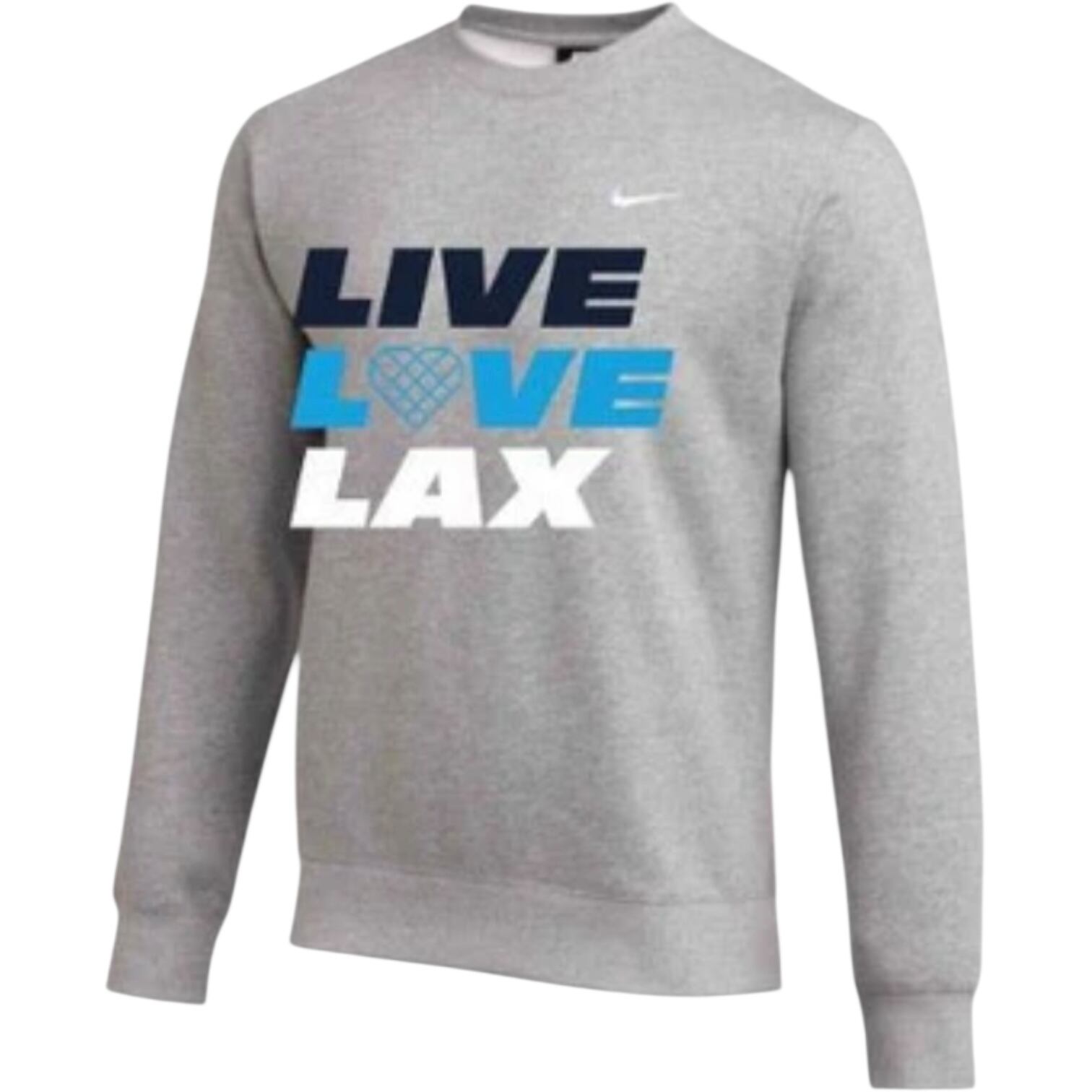 LLB NIKE FLEECE CREWNECK ラクロス トレーナー グレー