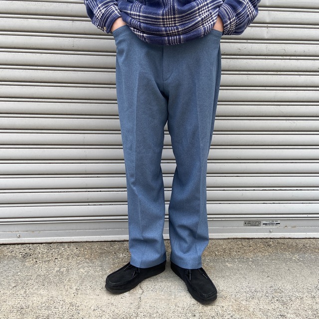 80s Levi's リーバイス　アクションスラックス　ネイビーブルー　XL相当
