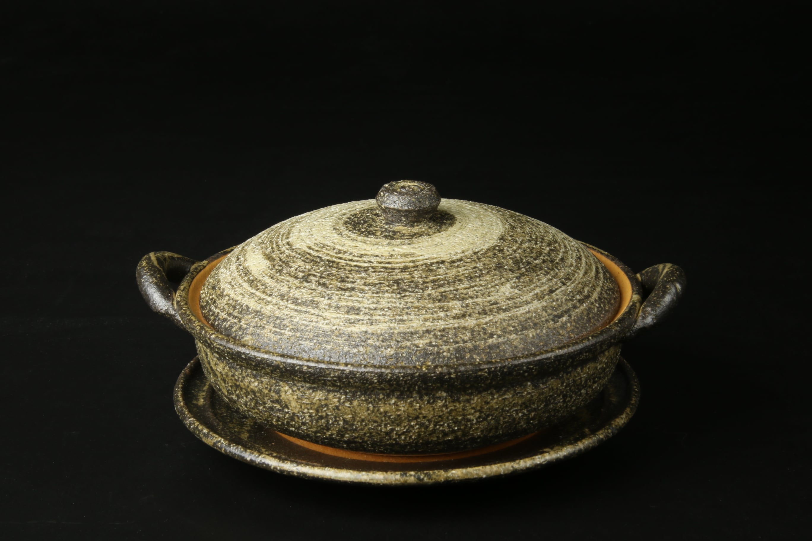 445>敷皿蓋付きグラタン鍋 信楽焼 | 陶香堂オンラインストア