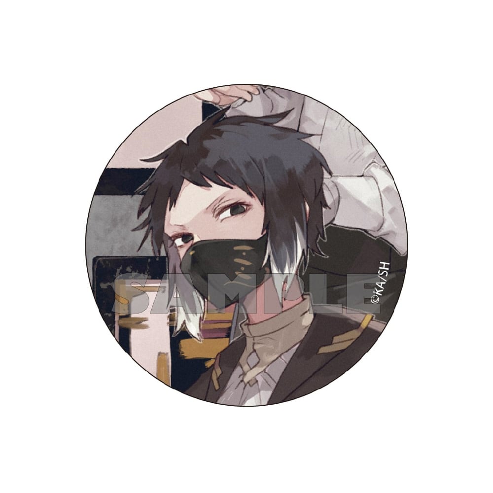 文豪ストレイドッグス 春河35画集 ゲーマーズ　箔押し缶バッジ　芥川龍之介30点 文豪ストレイドッグス 春河35イラスト 缶バッジ 芥川龍之介