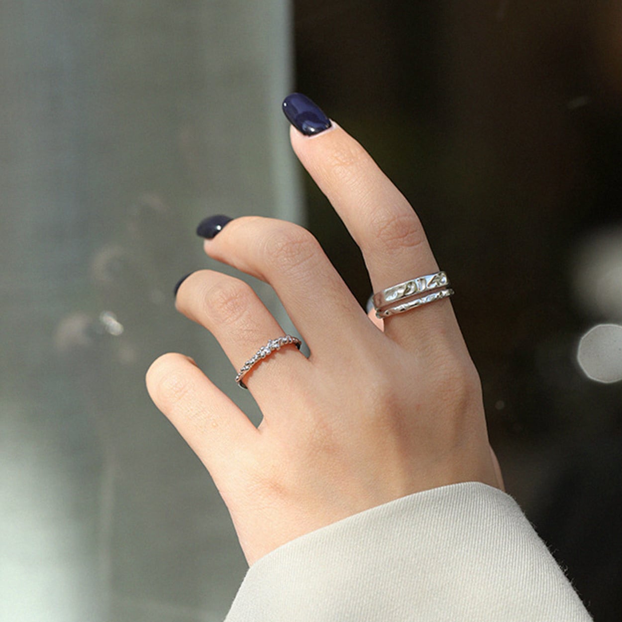 SV925-1107 ring シルバー925 巾着付き シルバーアクセサリー リング