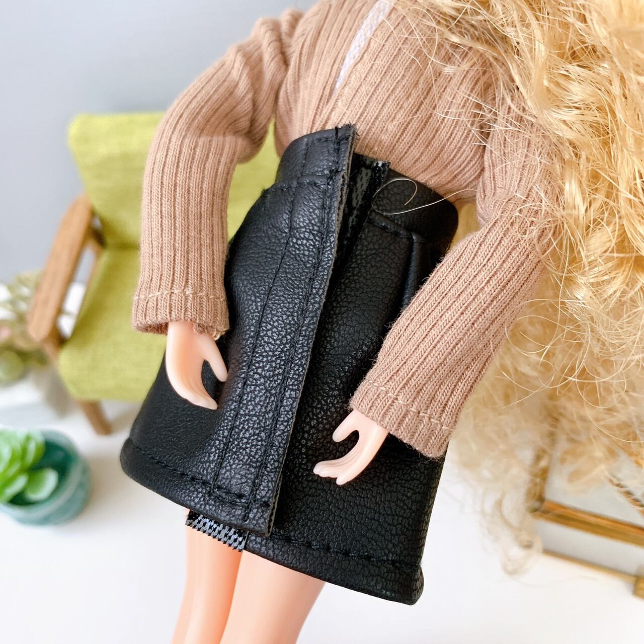 レザースカート】1/6 リカちゃん ブライス バービー Momoko