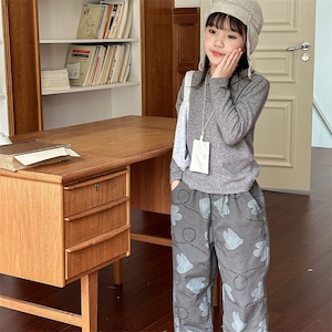 春英字刺しゅうモコモコTシャツ