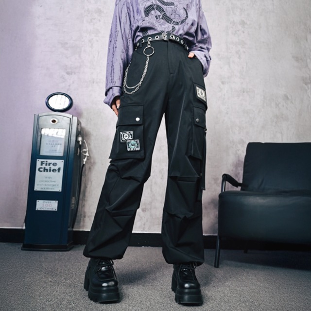 サイドポケットタックデザインドローコード2wayシルエットミリタリーパンツ（ruf_02419）