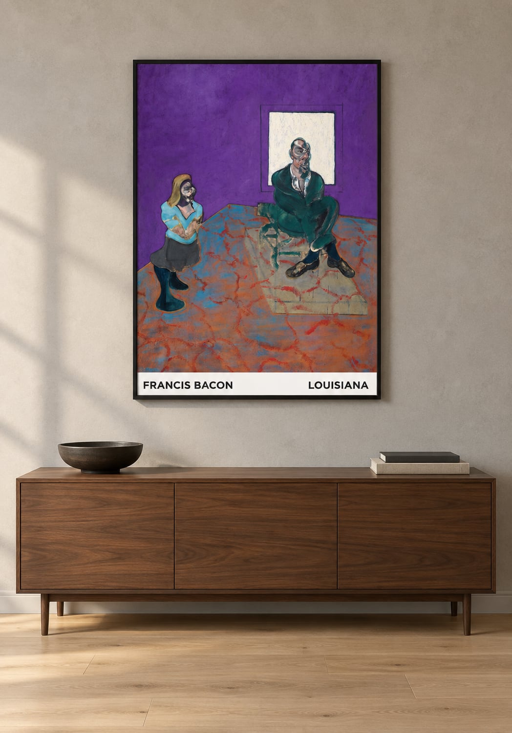 Francis Bacon｜Man and Child（1963）のインテリア合成イメージ