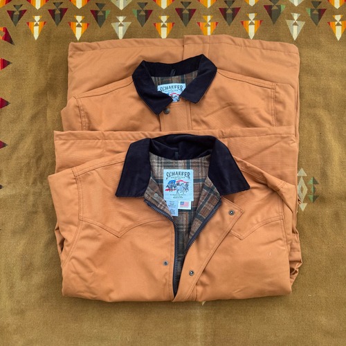 90's Deadstock "Schaefer Outfitter" Brown Canvas Ranch Jacket