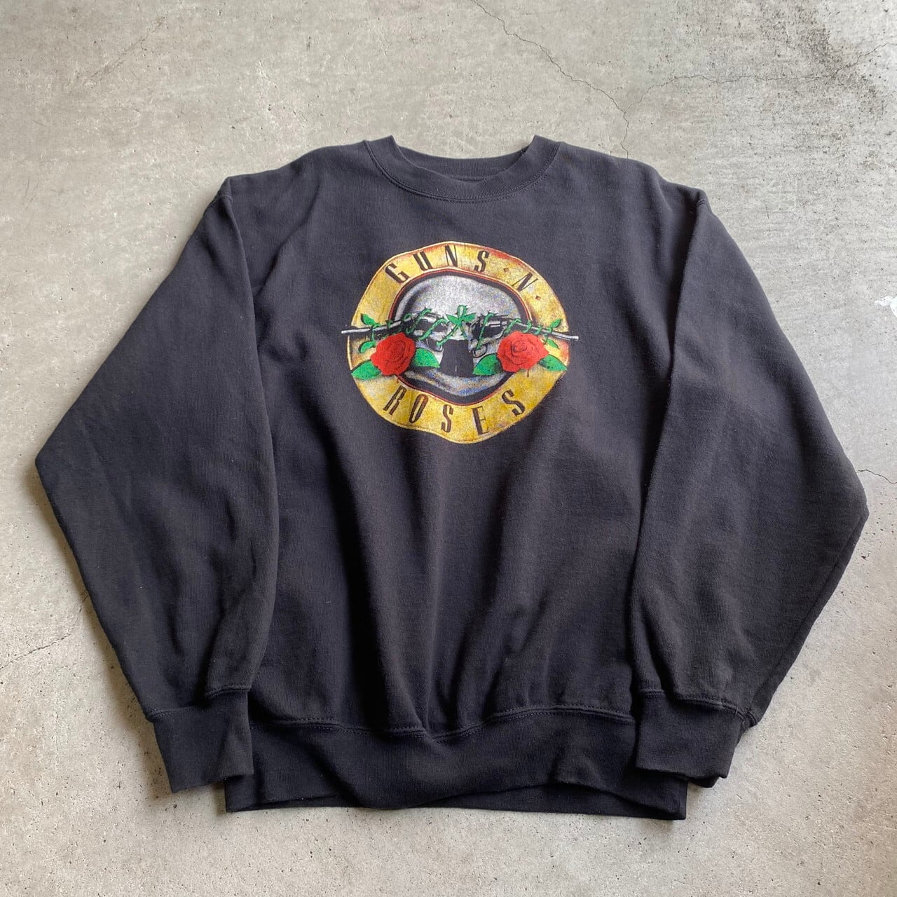 GUNS N ROSES ガンズアンドローゼズ プリント バンドスウェット メンズ 
