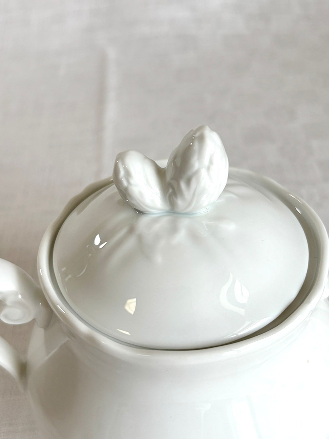 ミルクシュガーポットセット　ミルクピッチャーとシュガーポット　クリーマーセット　リモージュ　白磁　　12tweg17