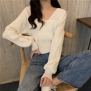 【韓国通販 dgo】v-neck long sleeve sweater 5colors （A0620）