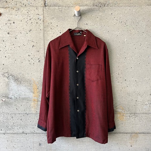 japan vintage Red x black patterned shirt