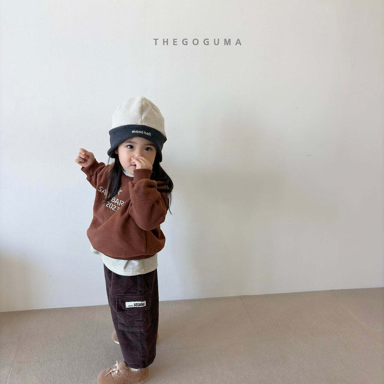 【取寄】THE GOGUMA コーデュロイカーゴ裏起毛パンツ｜冬服｜韓国子供服