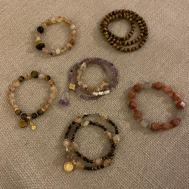 Somedayifレトロな天然石ブレスレット　F