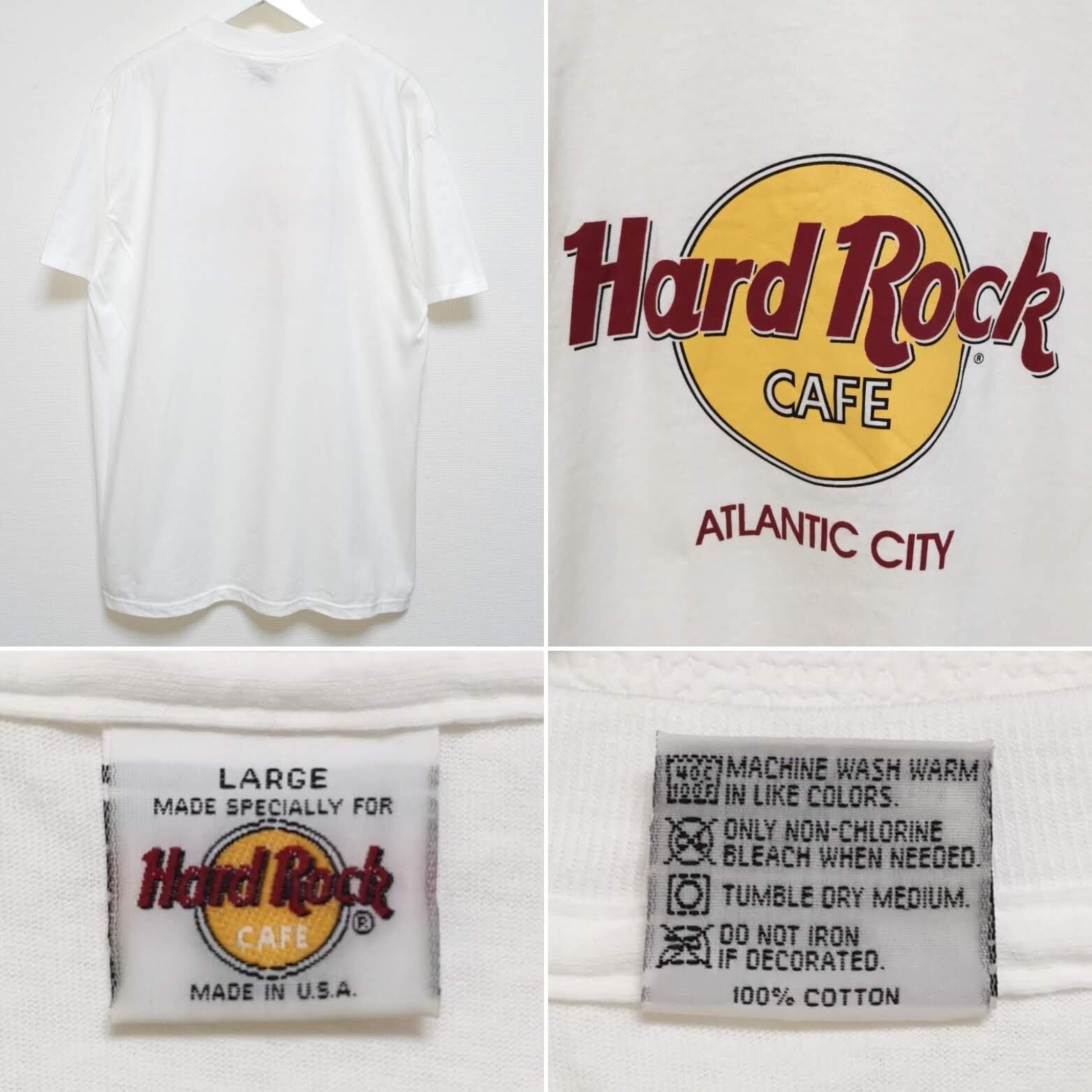 送料無料 L 90s ハードロックカフェ HARDROCK CAFE Tシャツ USA製