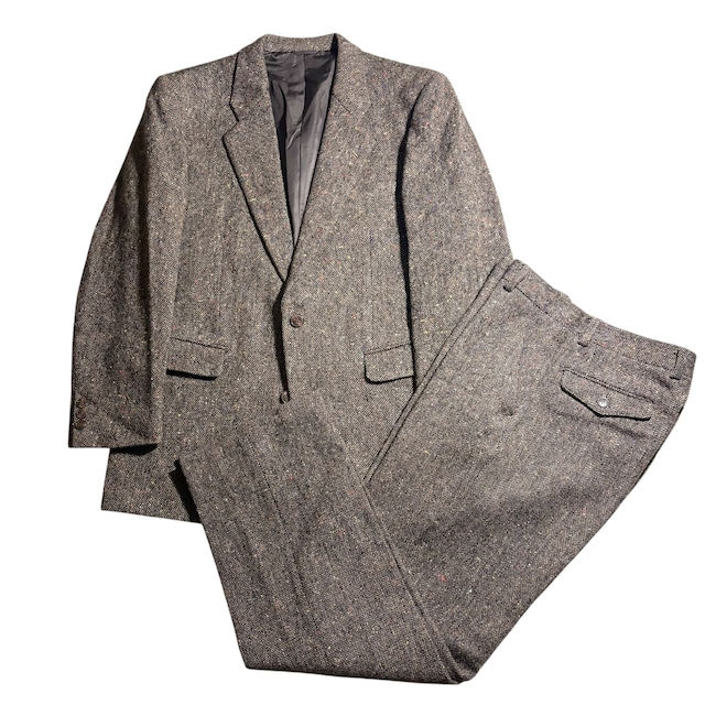 vintage CHRISTIAN DIOR multicolor nep tweed suits set-up