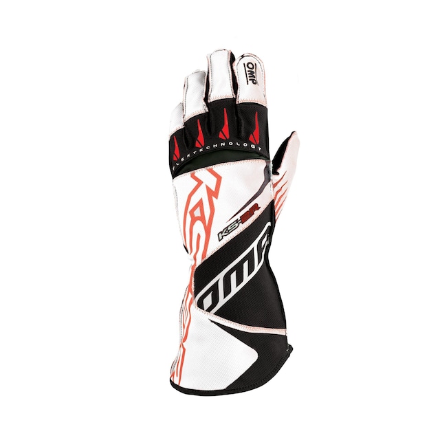 KK02740071  KS-1R Gloves (Black/White/Silver)