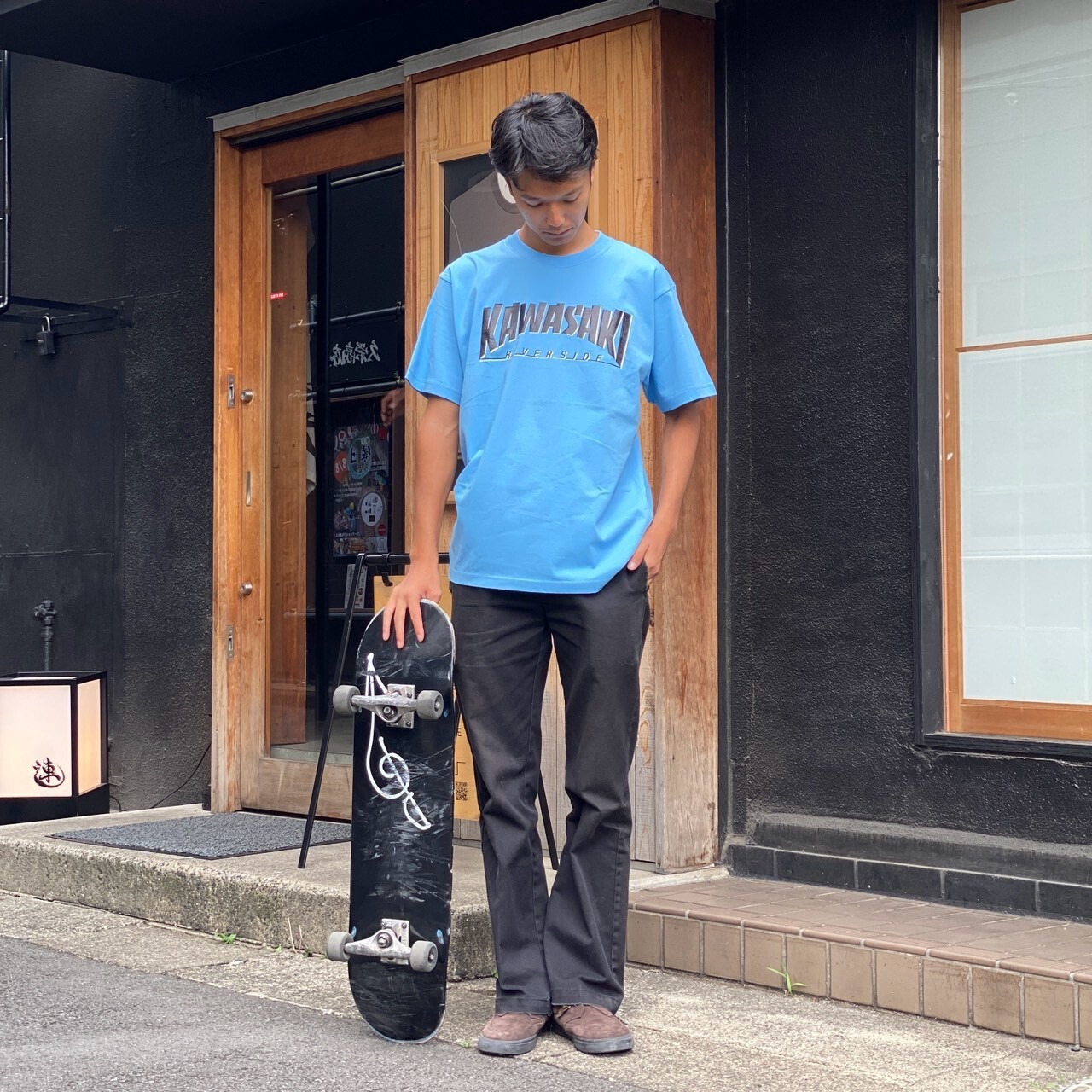 RIVERSIDE BASE 『KAWASAKI』T-SHIRTS - KAWASAKI BLUE -
