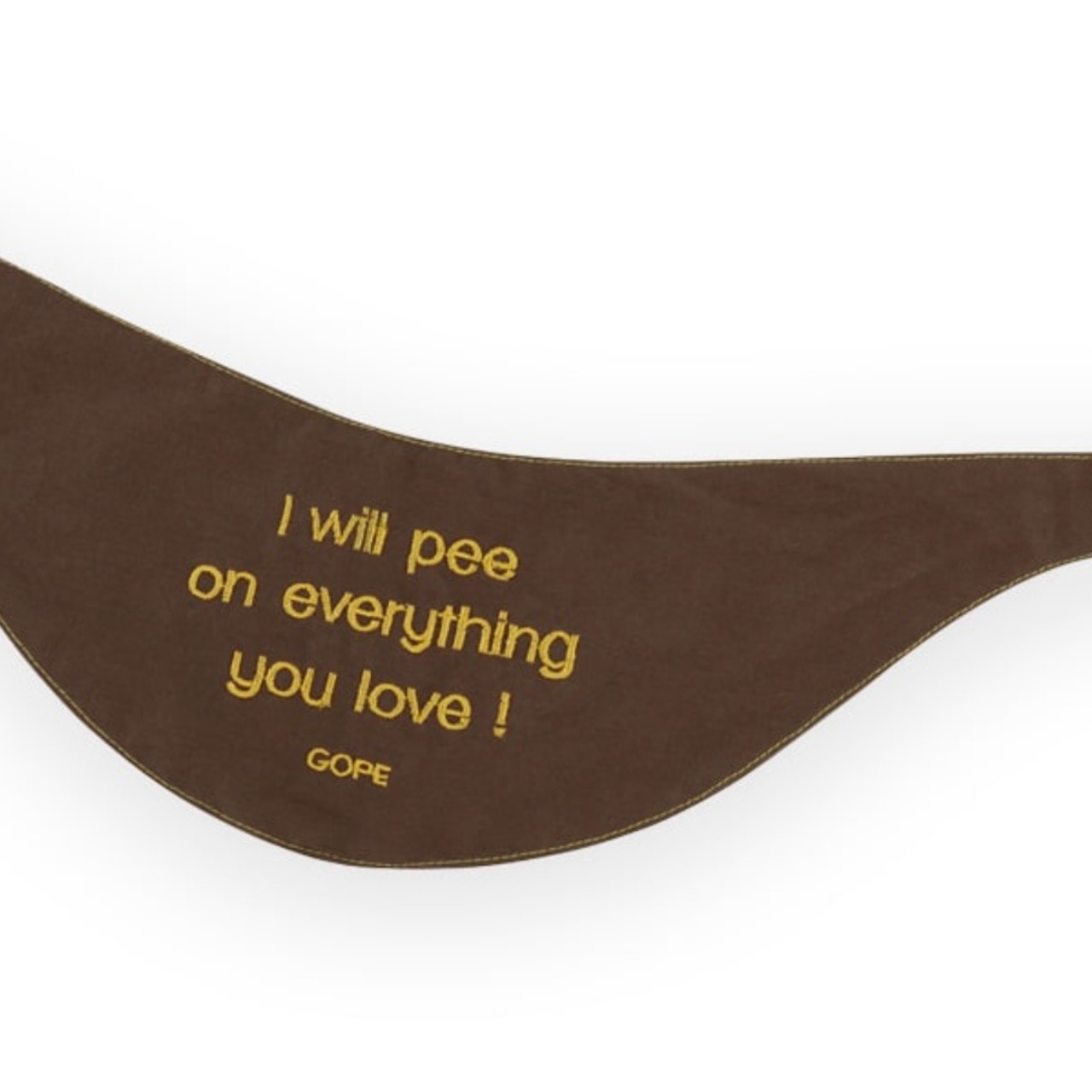 【予約】[ GOPE ] Signature Dog Bandana｜MUSTARD × BROWN - 9