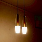 DAIKO 大光電機 ダイコー ペンダントライト 2灯 DPN-41191Y ガラス 北欧 ナチュラル モダン