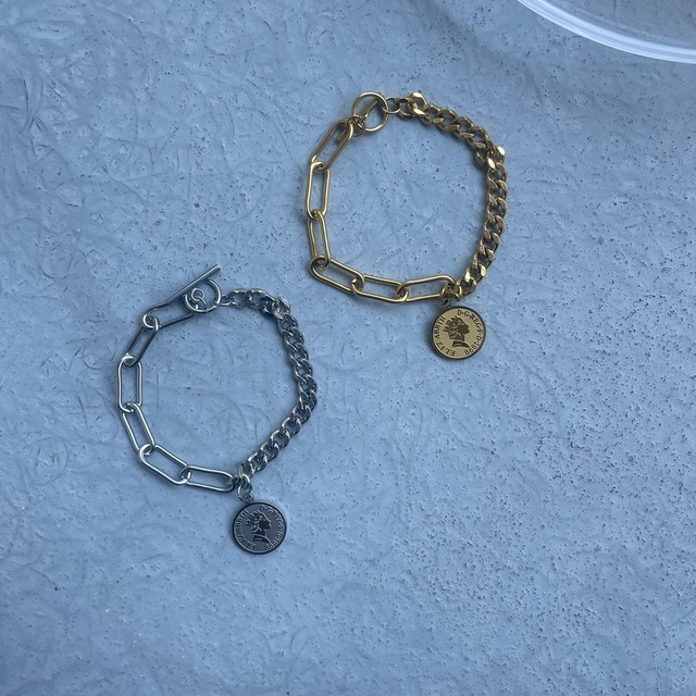 ss coin bracelet