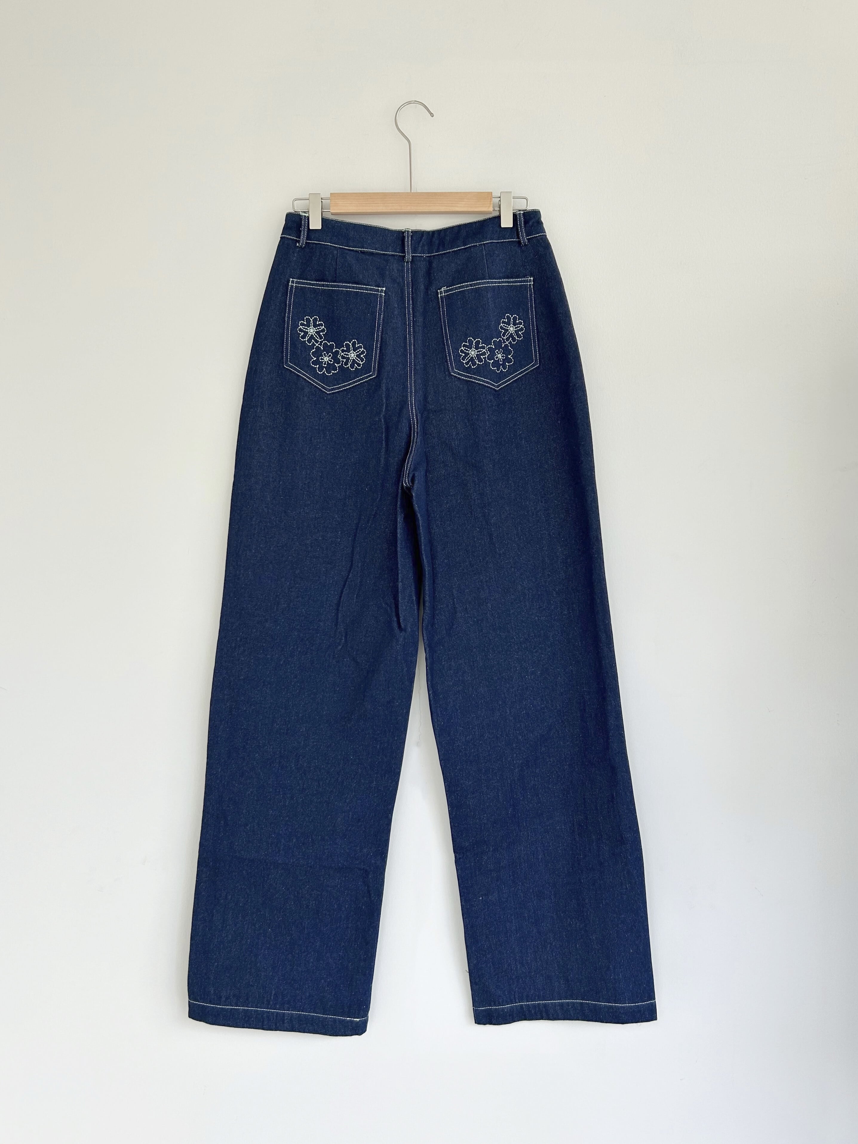 DREAM sister jane Rosie Denim Embroidery Pants | KOKO