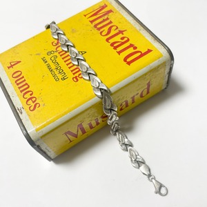 Old 925 Silver Botanical Link Bracelet From Hungary