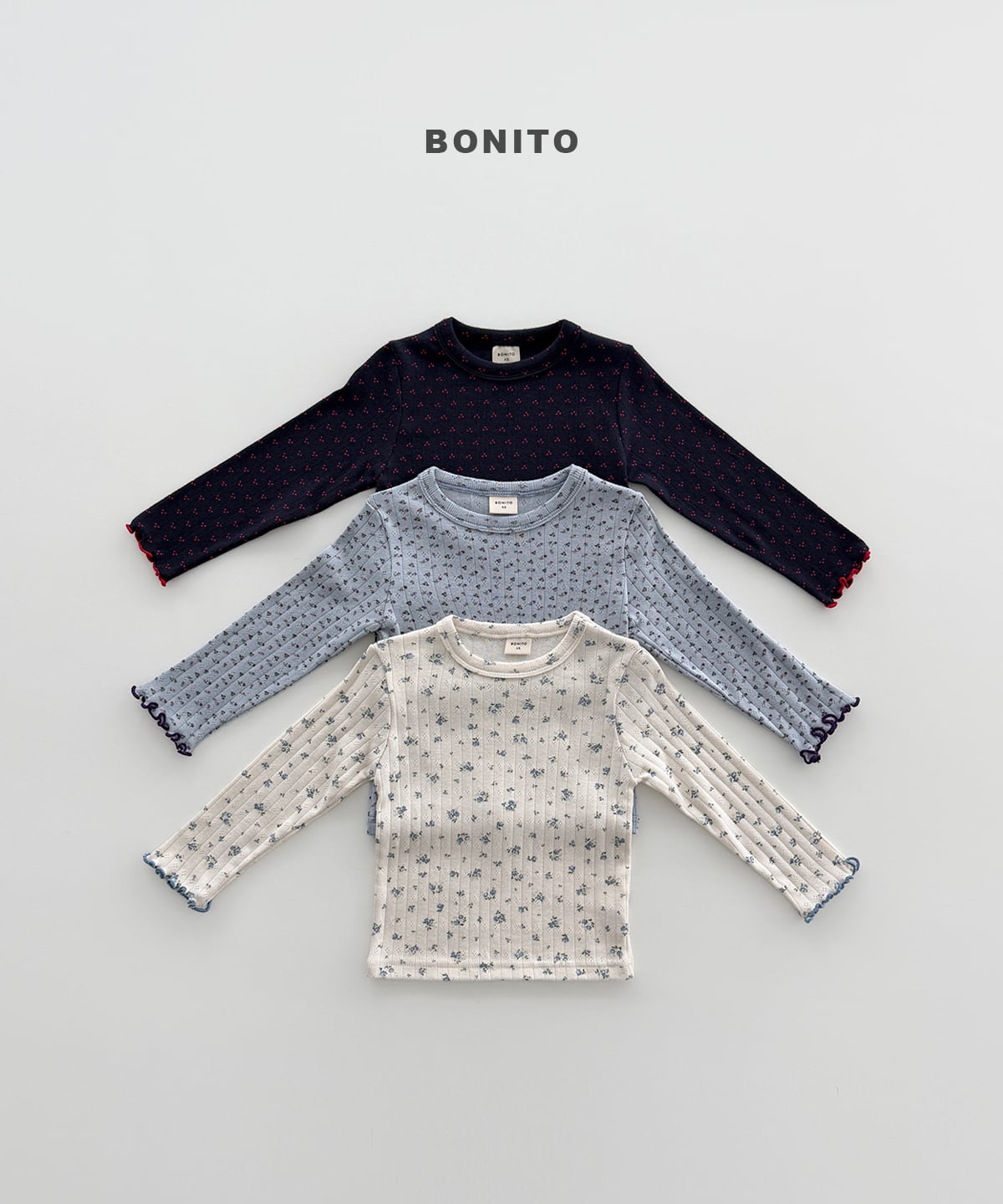 eyelet tee【BONITO】※9月中旬発送予定