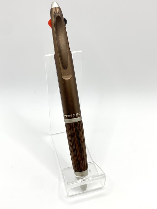 三菱鉛筆  多機能ペン ピュアモルト 2＆1　メタリックブラウン