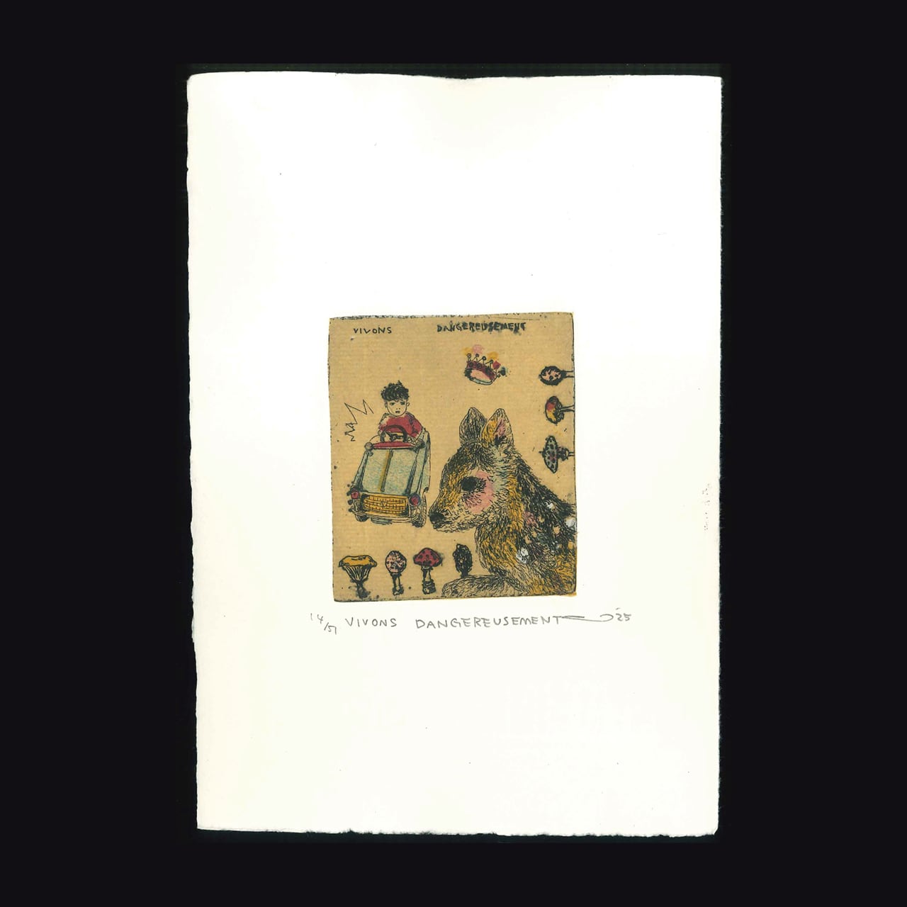 銅版画：イシイアツコ「leaving」 | ON SUNDAYS