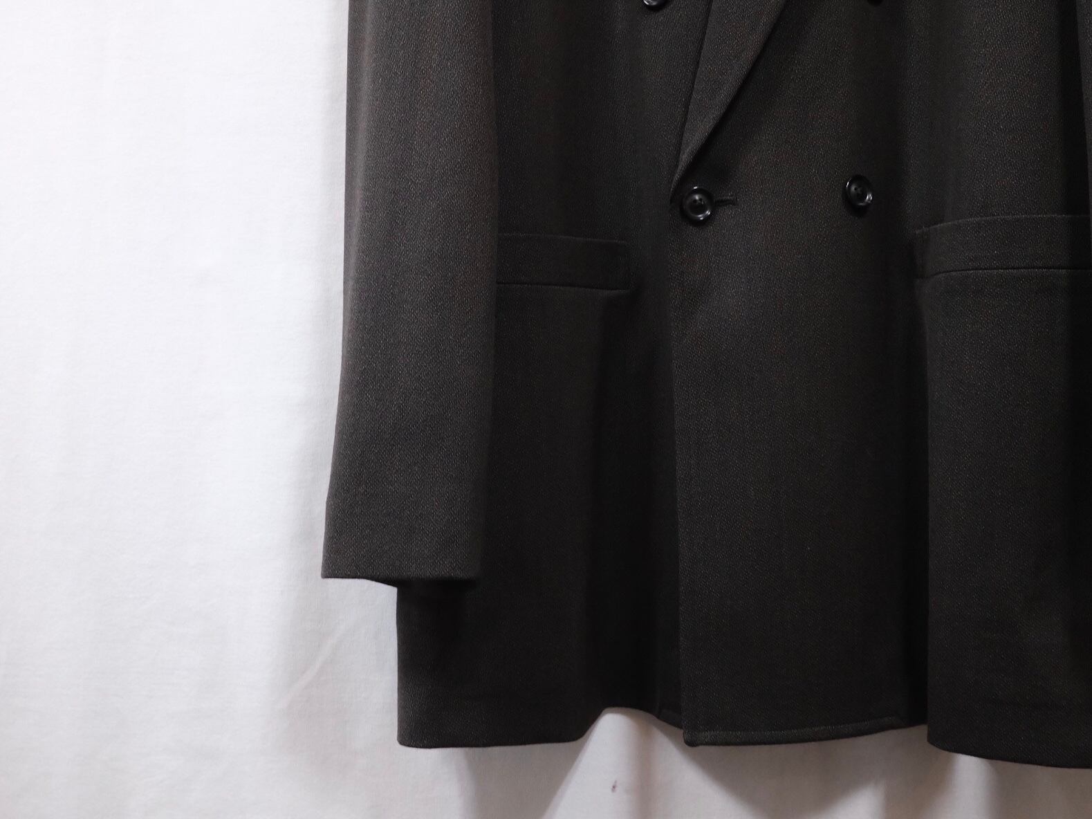 ジャケット・アウター ULTERIOR MELANGE WOOL GABARDINE D/B JKT