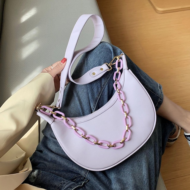 フレンチニッチバッグ女性2020夏の新潮ネット赤ファッションブロードバンドクロスボディバッグ野生の三日月脇バッグ Tiancai_Wing_Bag3952235