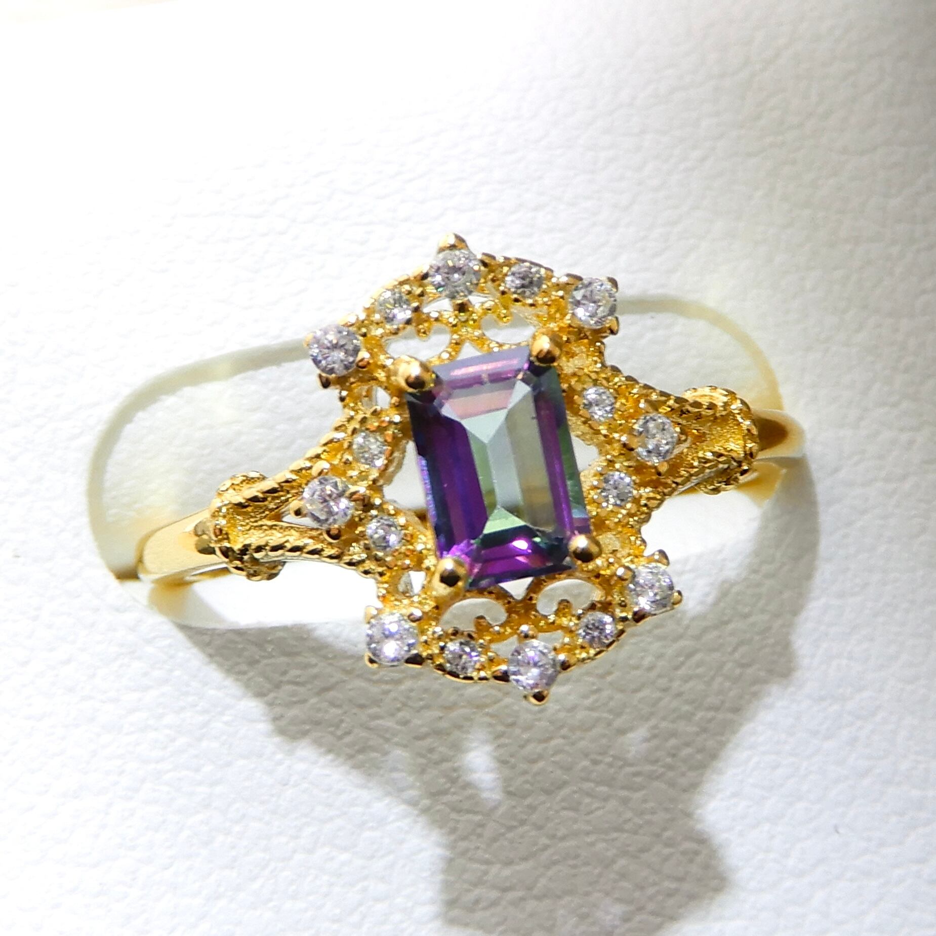 リング♦︎ミスティックトパーズ♦︎YGカラー《0137》