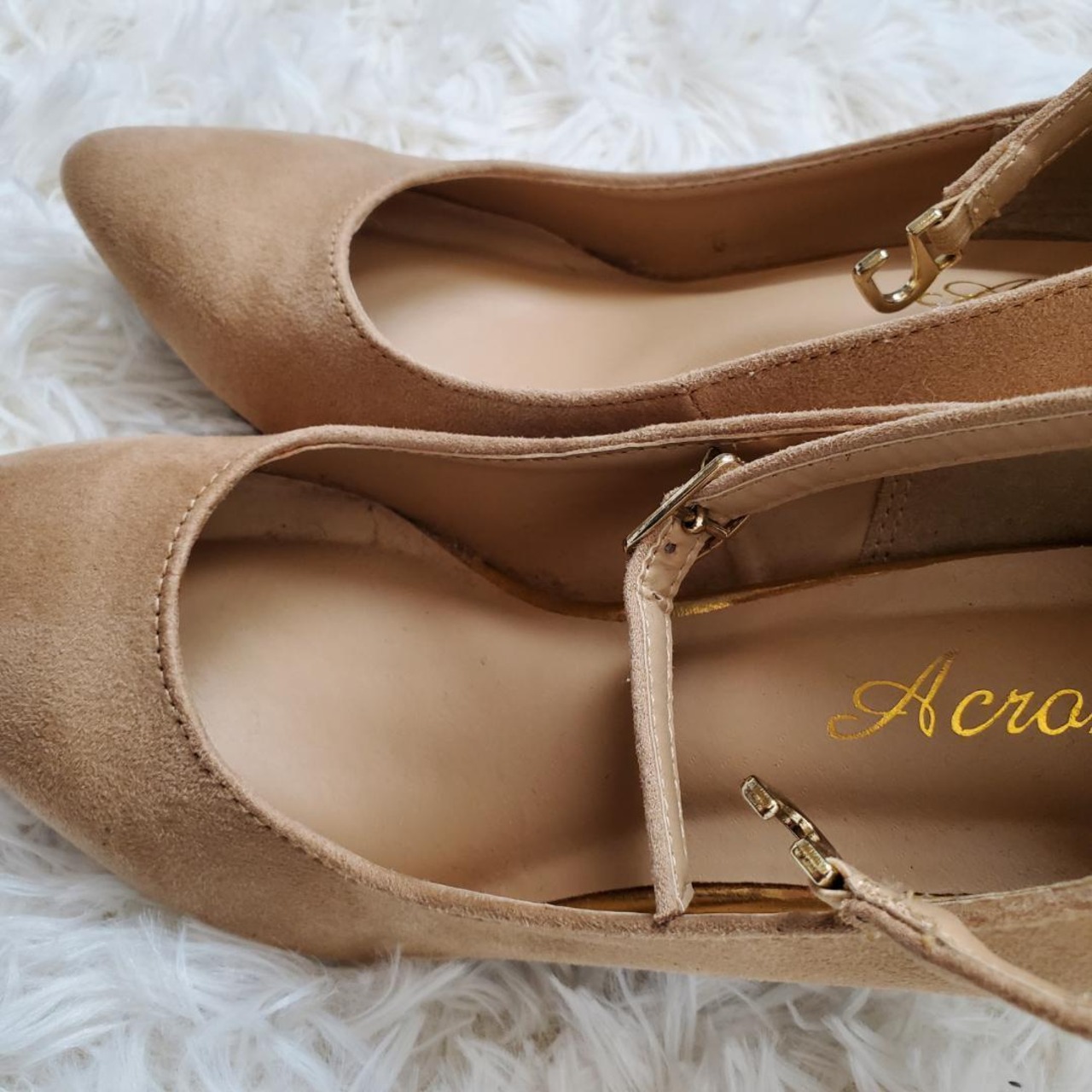 【USED】パンプス　かなり美品！！スエード春フォーマル　Mサイズ【