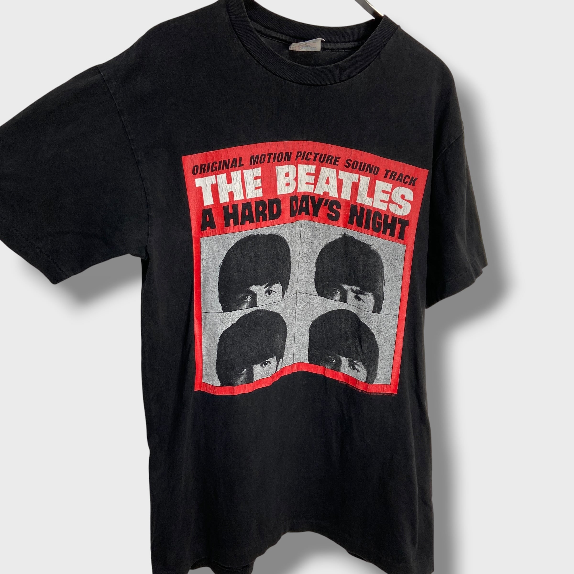 THE BEATLS 90s バンドTシャツ 黒 M 両面プリント ビートルズ | 古着屋 Uan