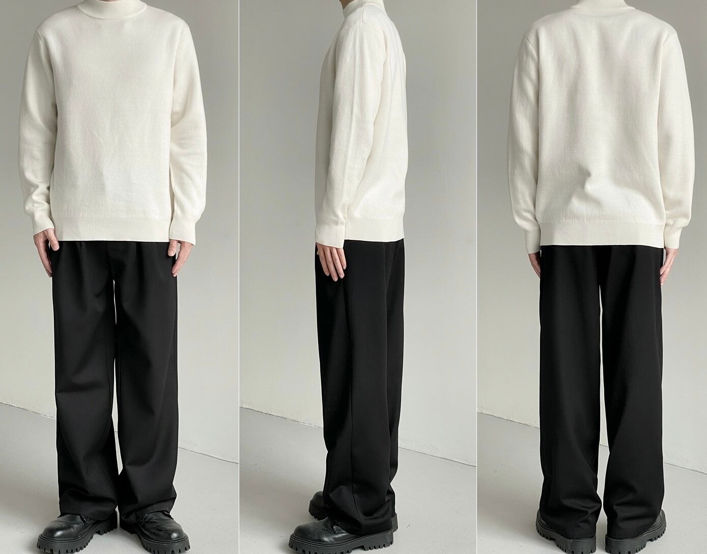 シングルタートルネック【OMT123】 | 韓国メンズファッション | ONEMPLUS