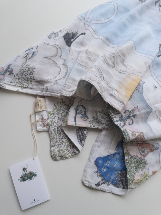 《即納》Forivor / SECRET SKIES - MUSLIN SWADDLE BLANKET 100×100
