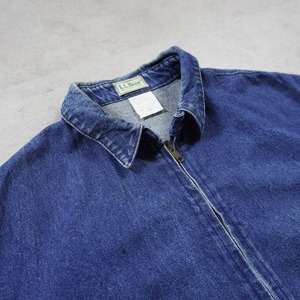 80s L.L.Bean Denim Harrington jacket "made in USA" L 古着