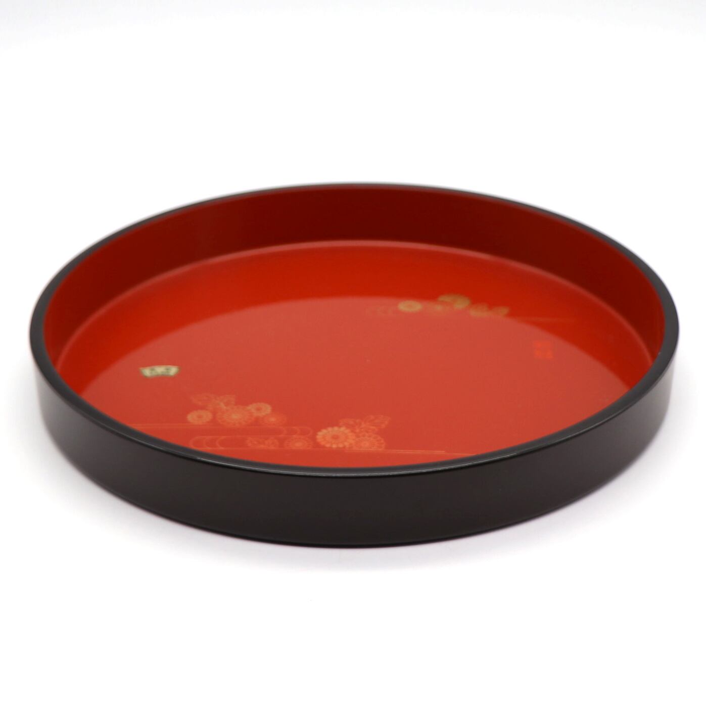 漆器お盆・丸盆・本金蒔絵・No.210529-18・梱包サイズ80 | リサイクル