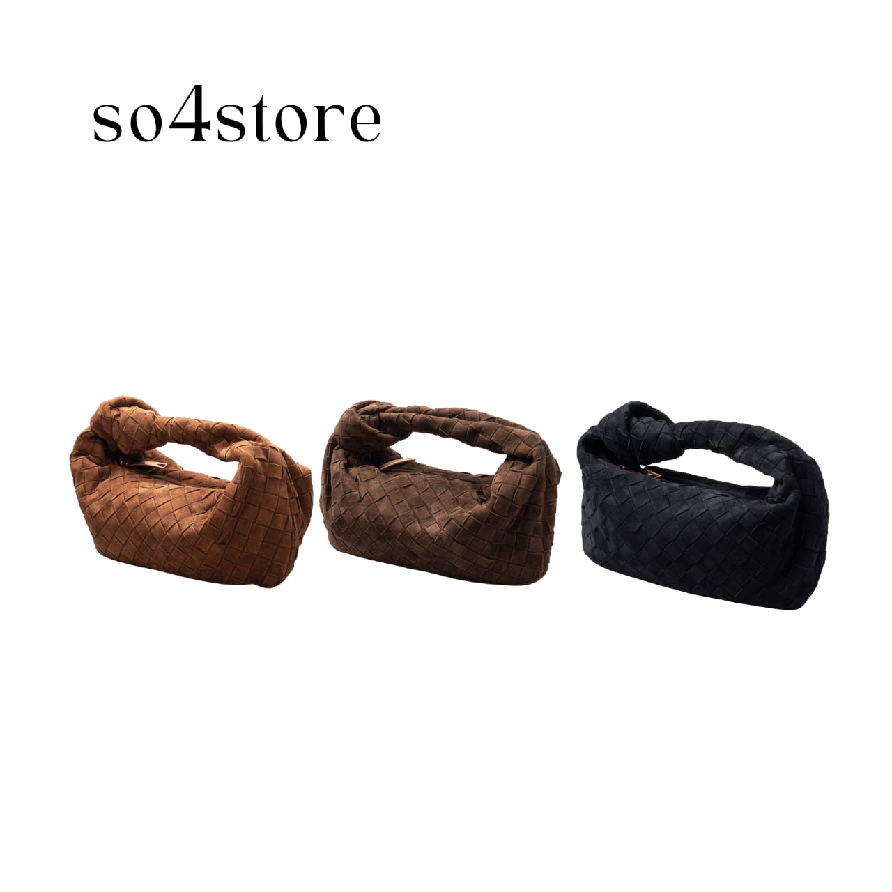 Woven Suede Bag【ウーブンスエードバッグ】