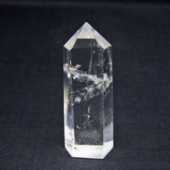水晶 六角柱 ポイント 置物 一点物 142-11168