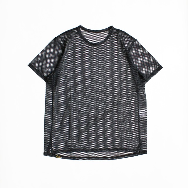 ranor（ラナー）LAYERED MESH T-SHIRT  -BLACK　メンズレディースメッシュTシャツ