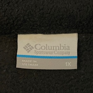 【Columbia】フリースジャケット ワンポイントロゴ  ジップアップ フルジップ 1X コロンビア ライトアウター US古着
