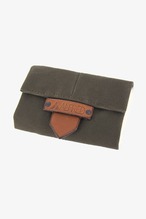 HAND MADE MOUTON SPOON WALLET / S / Olive