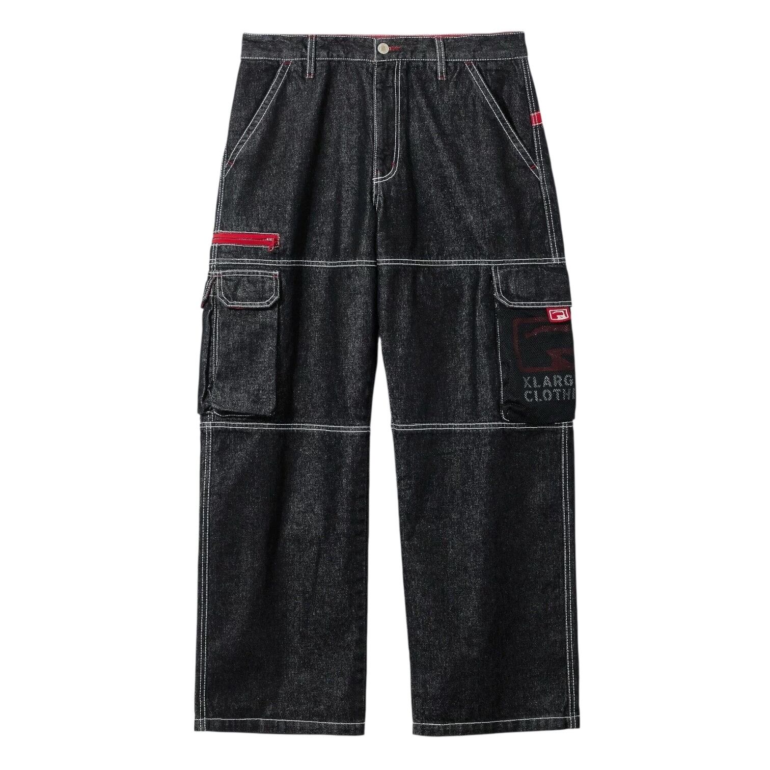 【XLARGE】DENIM CARGO PANTS / BLACK【エクストララージ】