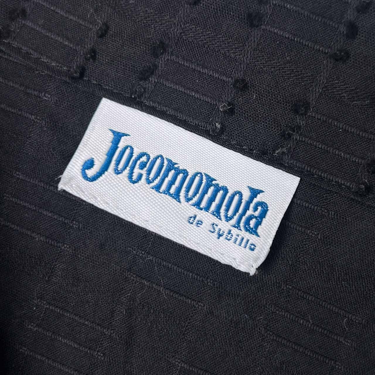 Jocomomola ホコモモラ レース 半袖 ワンピース 40/ブラック レディース