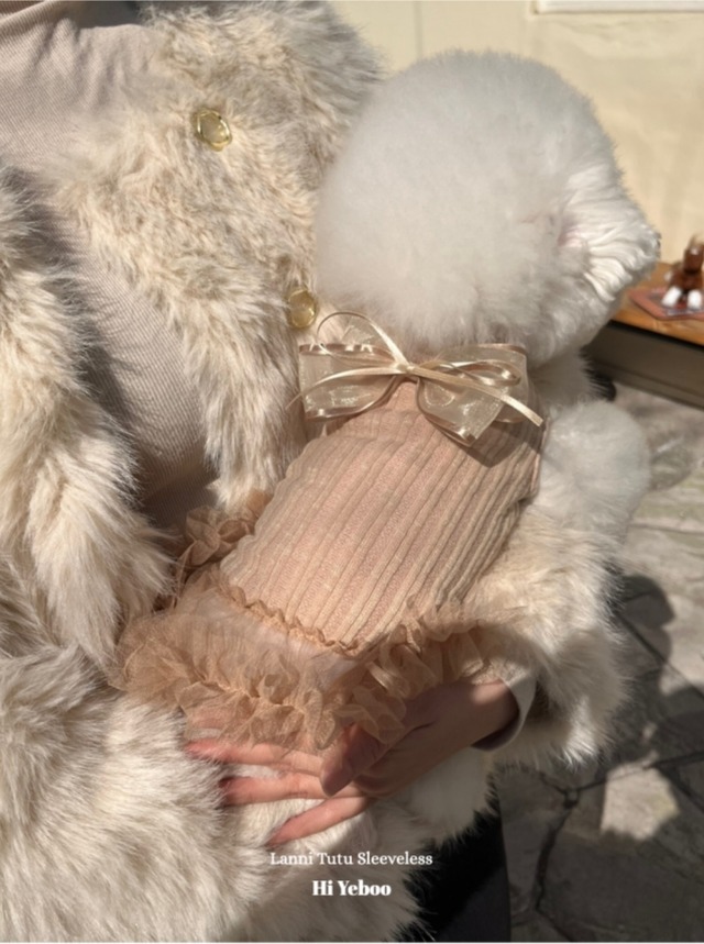 予約【Hi Yeboo】Lanni Tutu Sleeveless (Camel)