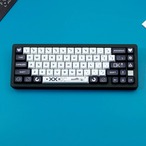 キーキャップ XDA 132キー PBT ANSI 英語配列 白黒 モノクロ メカニカルキーボード 自作