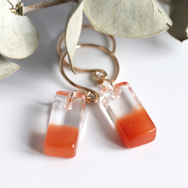 K10｜fruities｜アンフィボールインクォーツのピアスNO.2