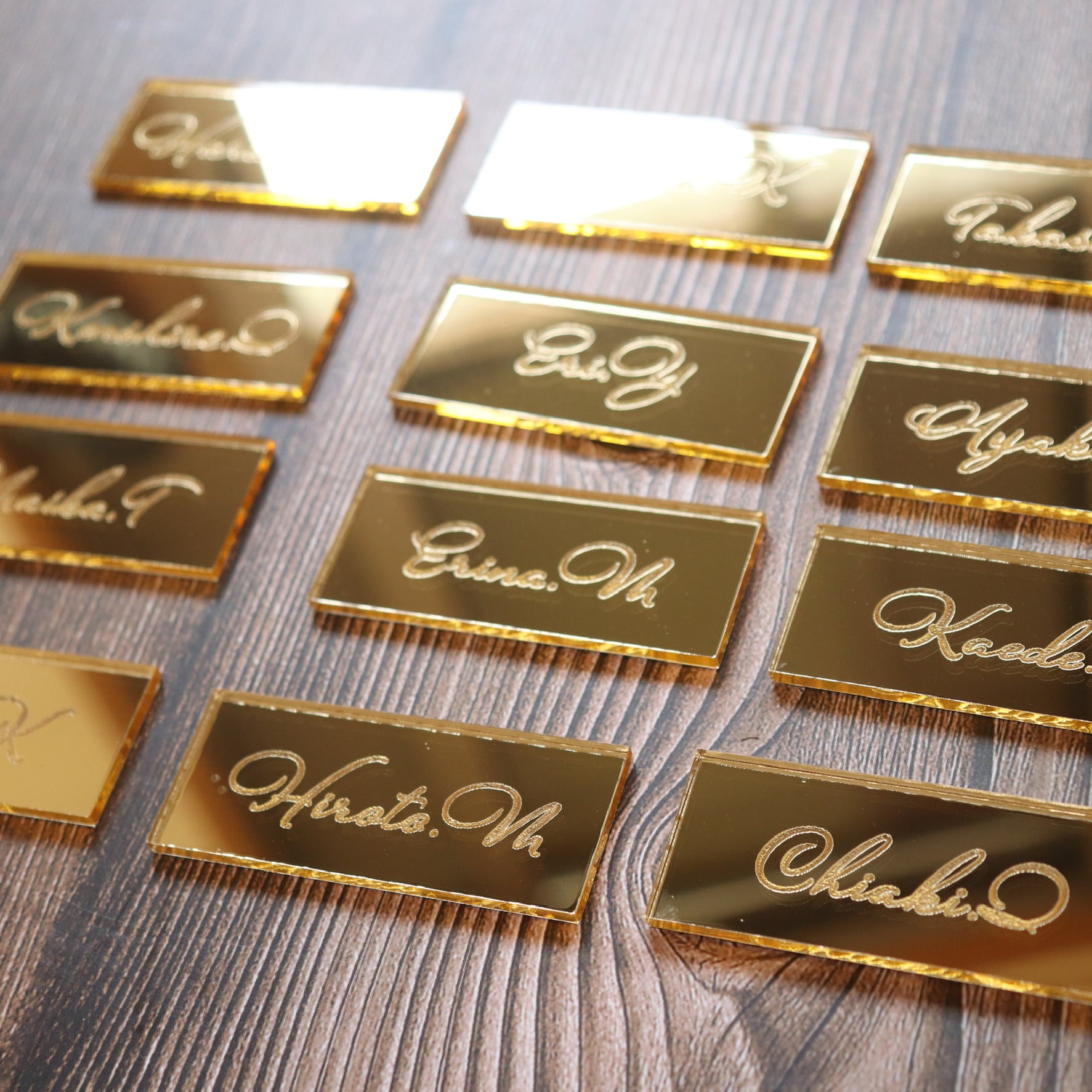 席札】ミラーゴールド ローズゴールド | Celestial Wedding