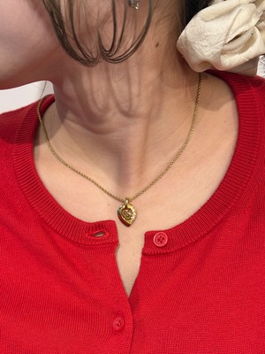 Christian Dior / vintage gold CD necklace.